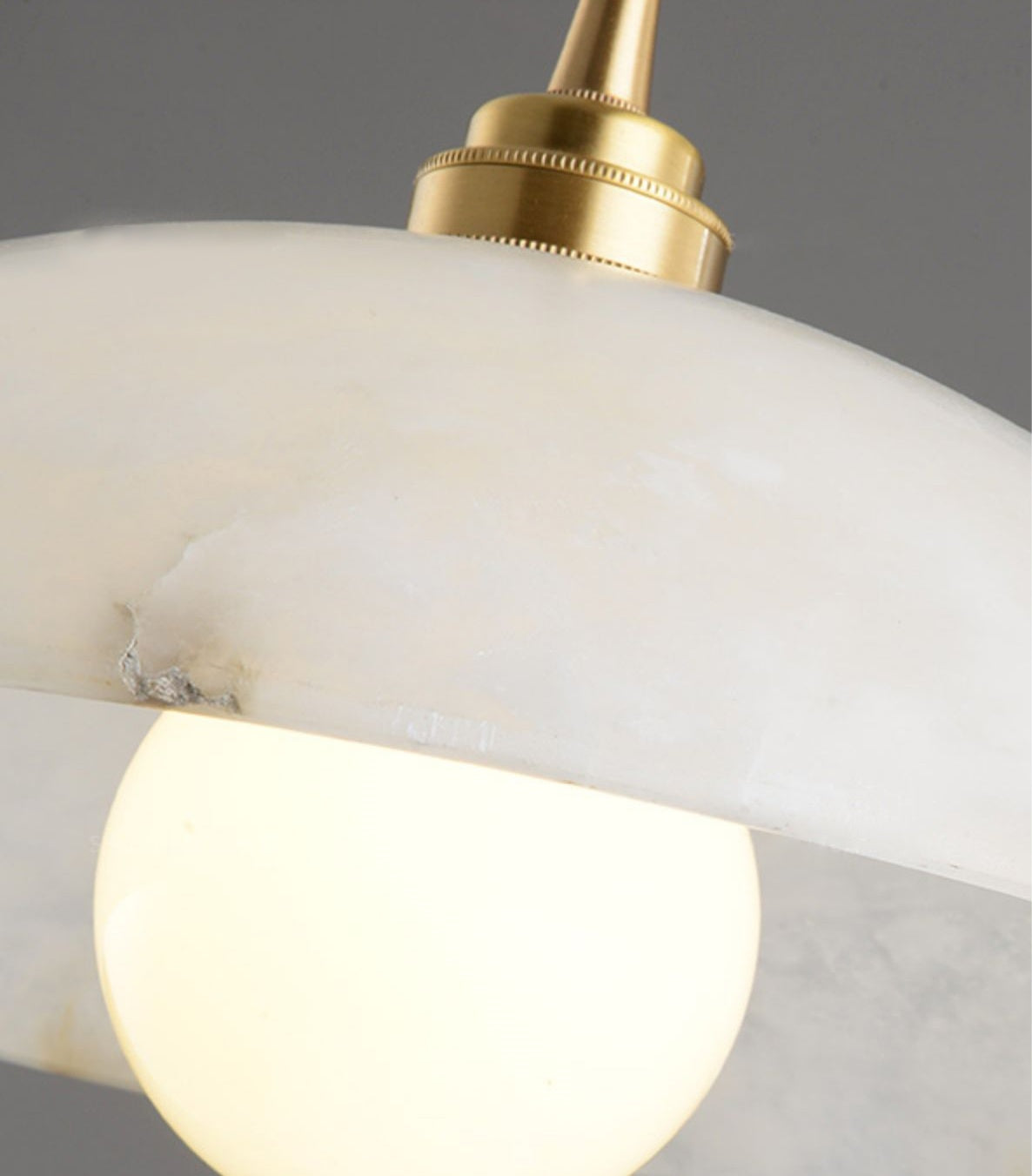 Alabaster Umbrella Pendant Lamp