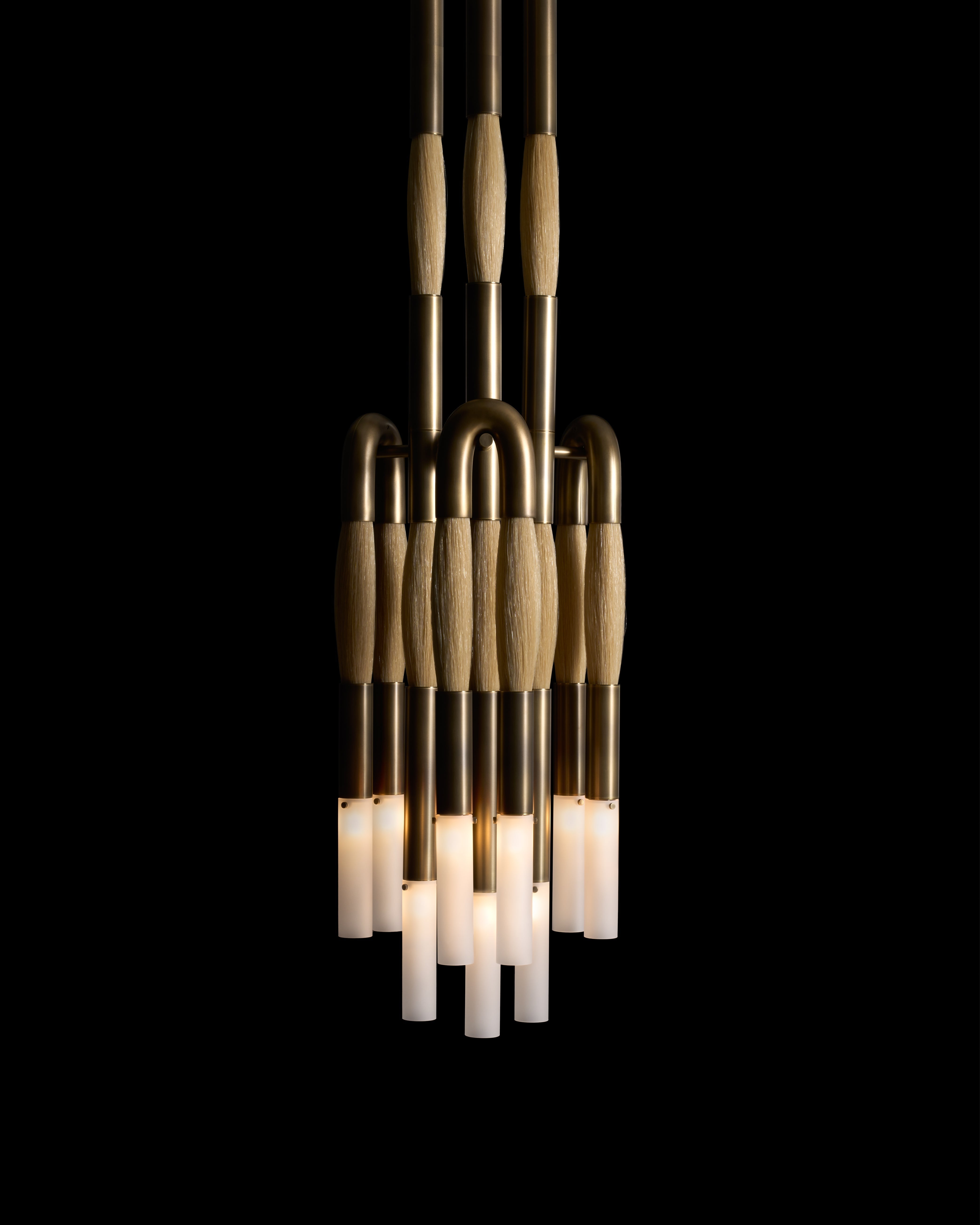Antonia Horsehair Pendant 9-Light by Meetlighting