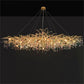 Runl Colorful Crystal Raindrop Aluminum Branch Chandelier