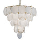 Round Chandelier with Exquisite Alabaster Disks