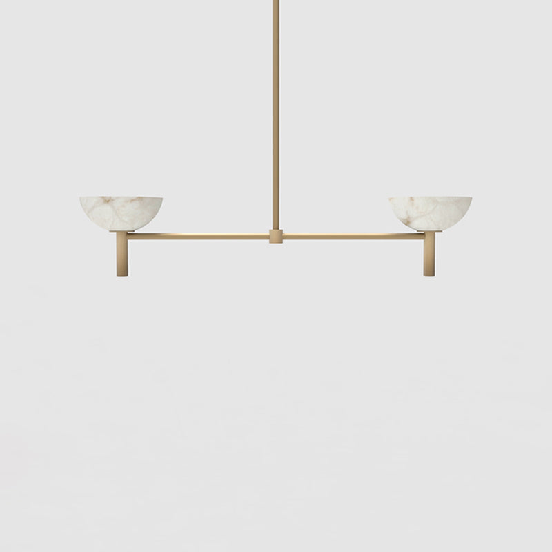 Devia Alabaster Linear Chandelier