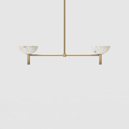 Devia Alabaster Linear Chandelier