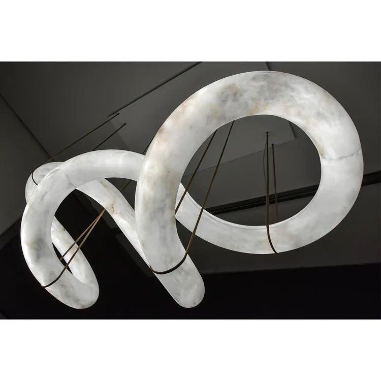 Infinity 12 & 16 Alabaster Pendant Light by Meetlighting