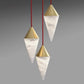 Serena Alabaster Contemporary Alabaster Cone Chandelier