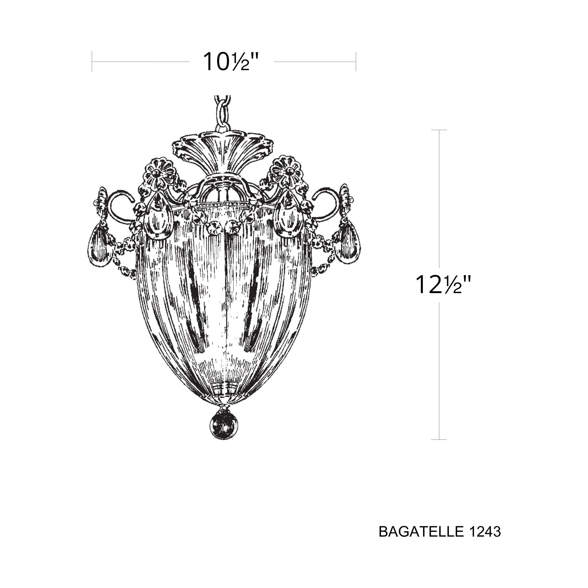Bagatellle 3-Light Mini Pendant