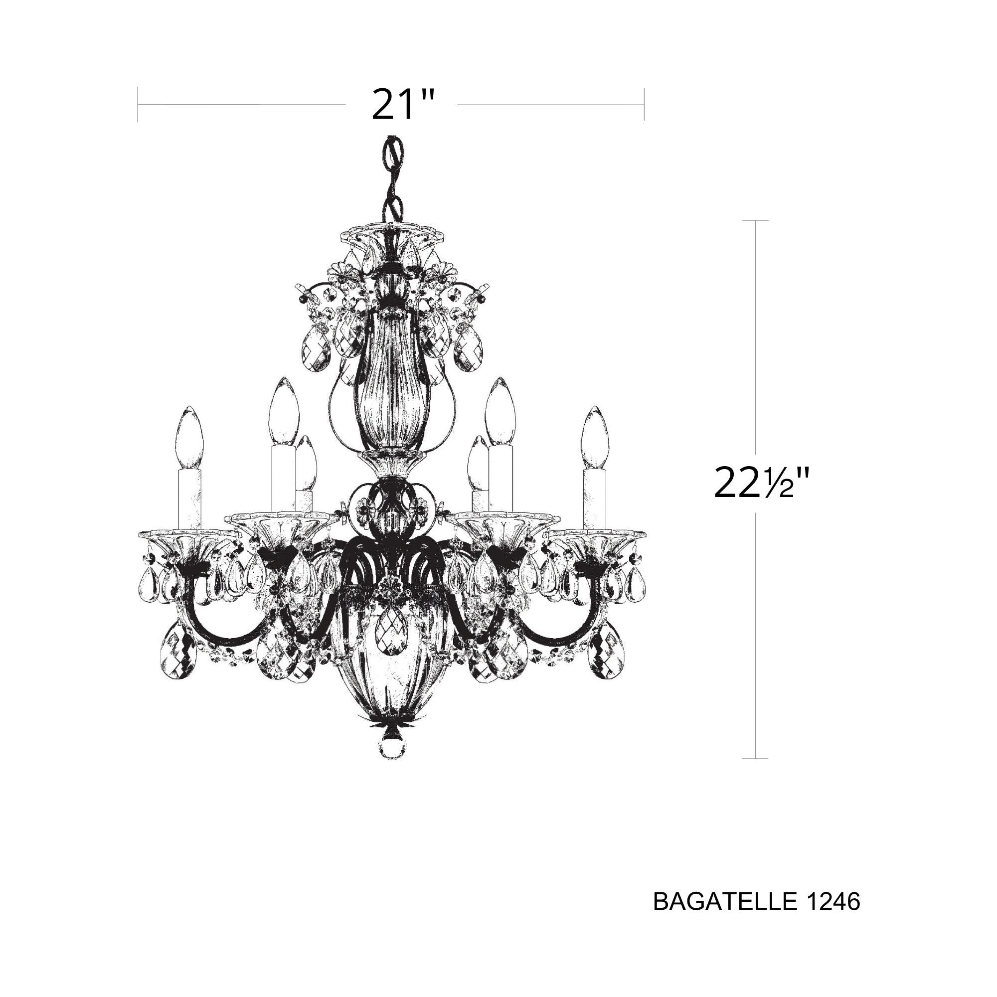 Bagatelle 7-Light Crystal Chandelier
