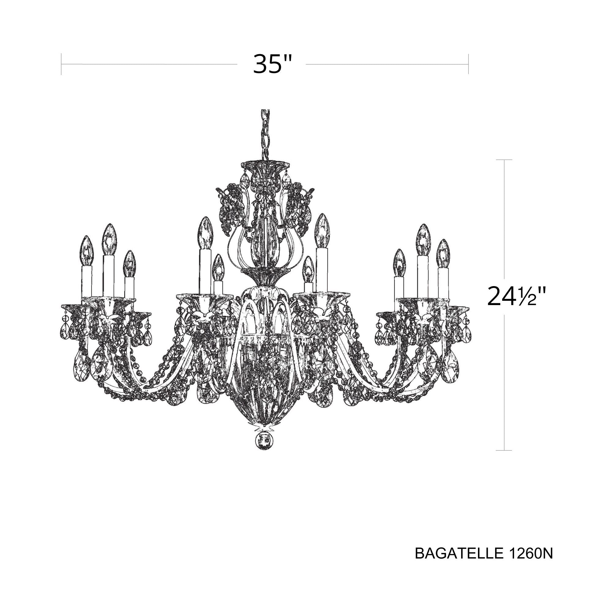 Bagatelle 13-Light Crystal Chandelier