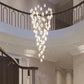 Grand Nordic Magnolia Blossom Ceramic Pendant Chandelier Chandeliers Kevinstudiolives   