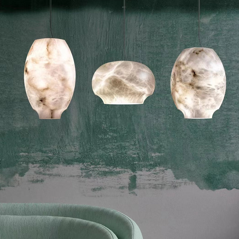 Alabaster Lantern Pendant Lights