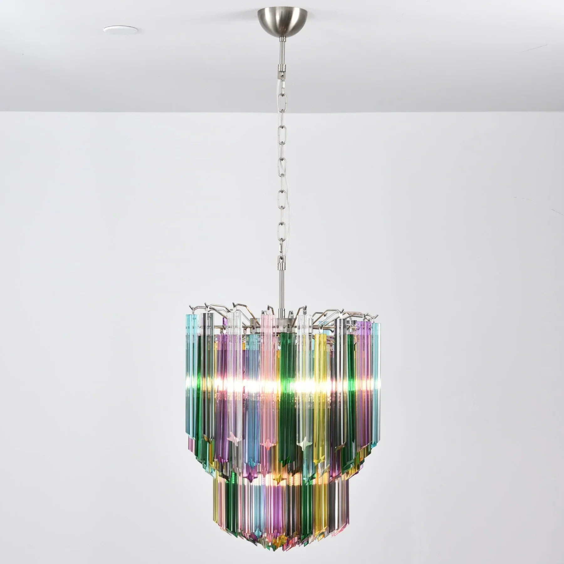 Prismatic Murano Colorful Chandelier