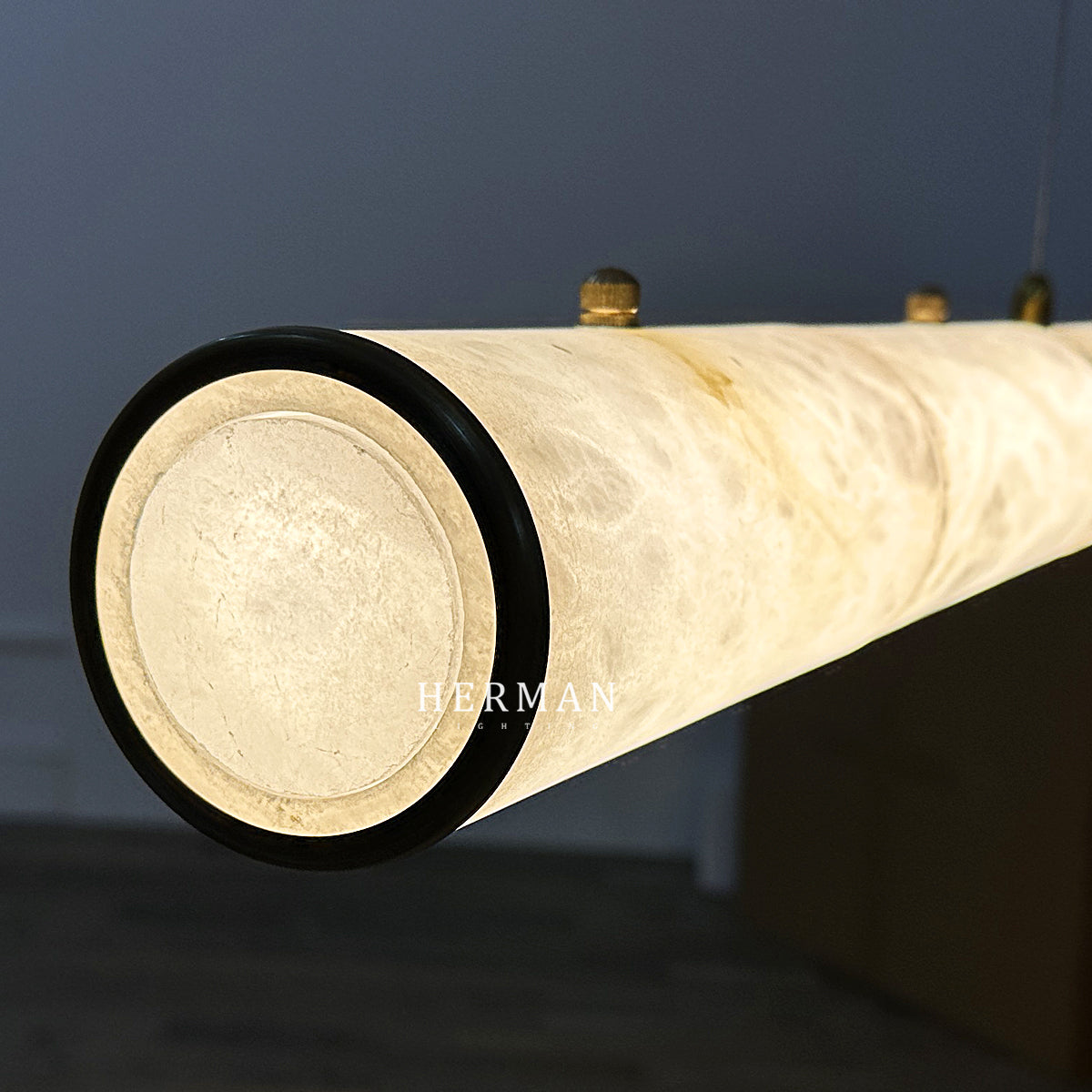Alabaster Magnificence Art Linear Chandelier