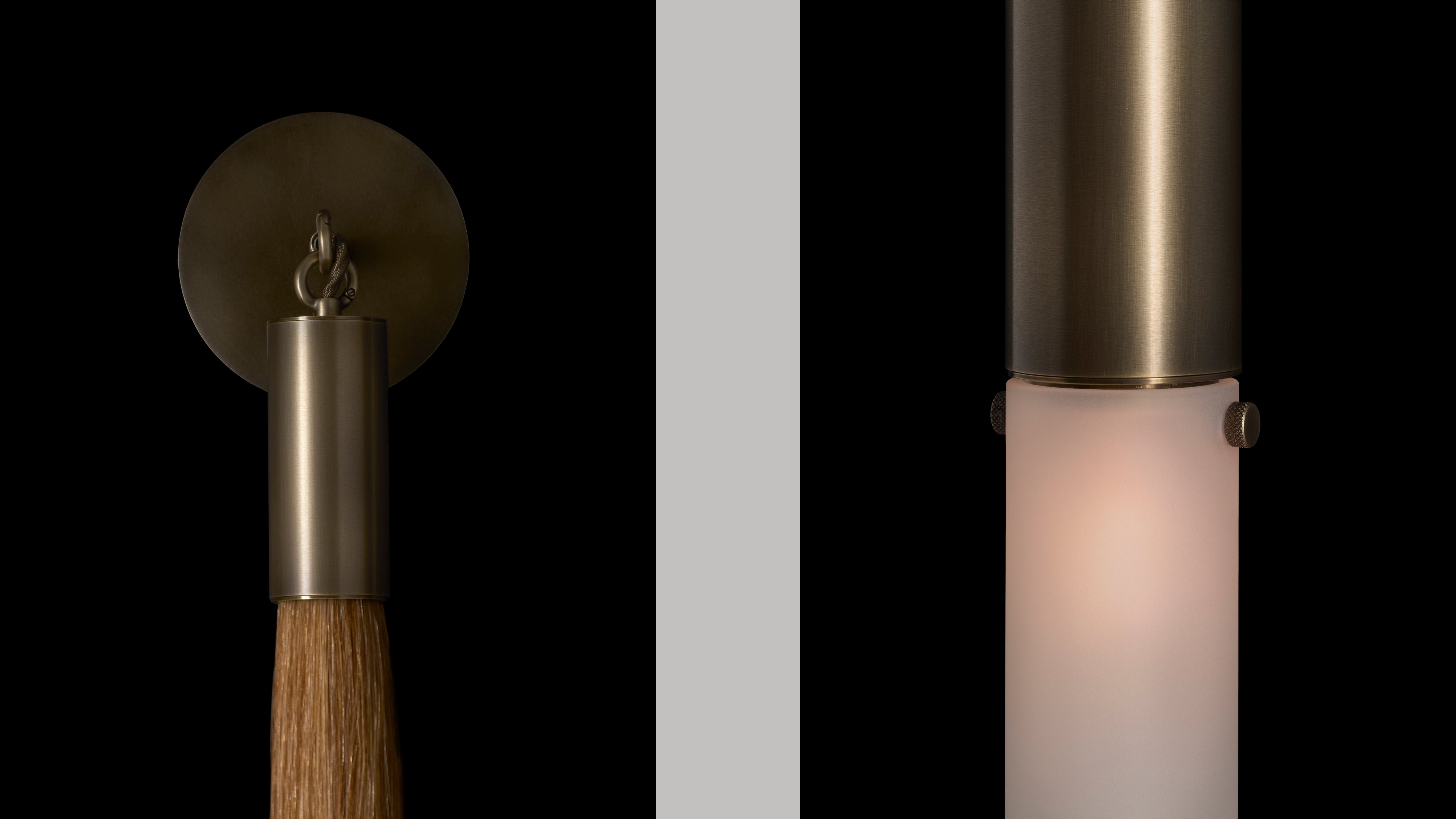 Antonia Horsehair Wall Sconce by Meetlighting