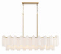 14 Light Chandelier in Aged Brass