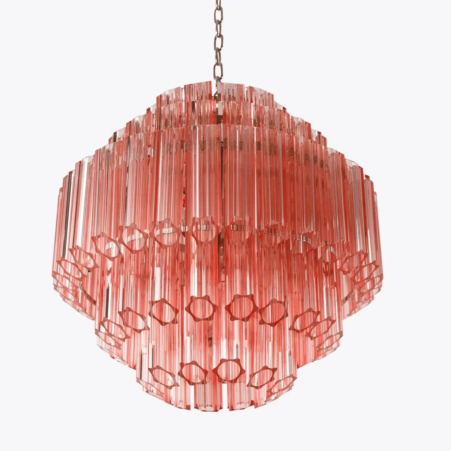 Pink Palermo Murano Chandelier
