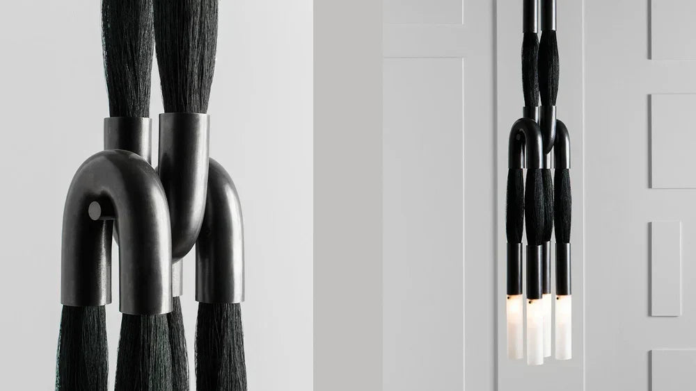 Antonia Horsehair Pendant 4-Light by Meetlighting