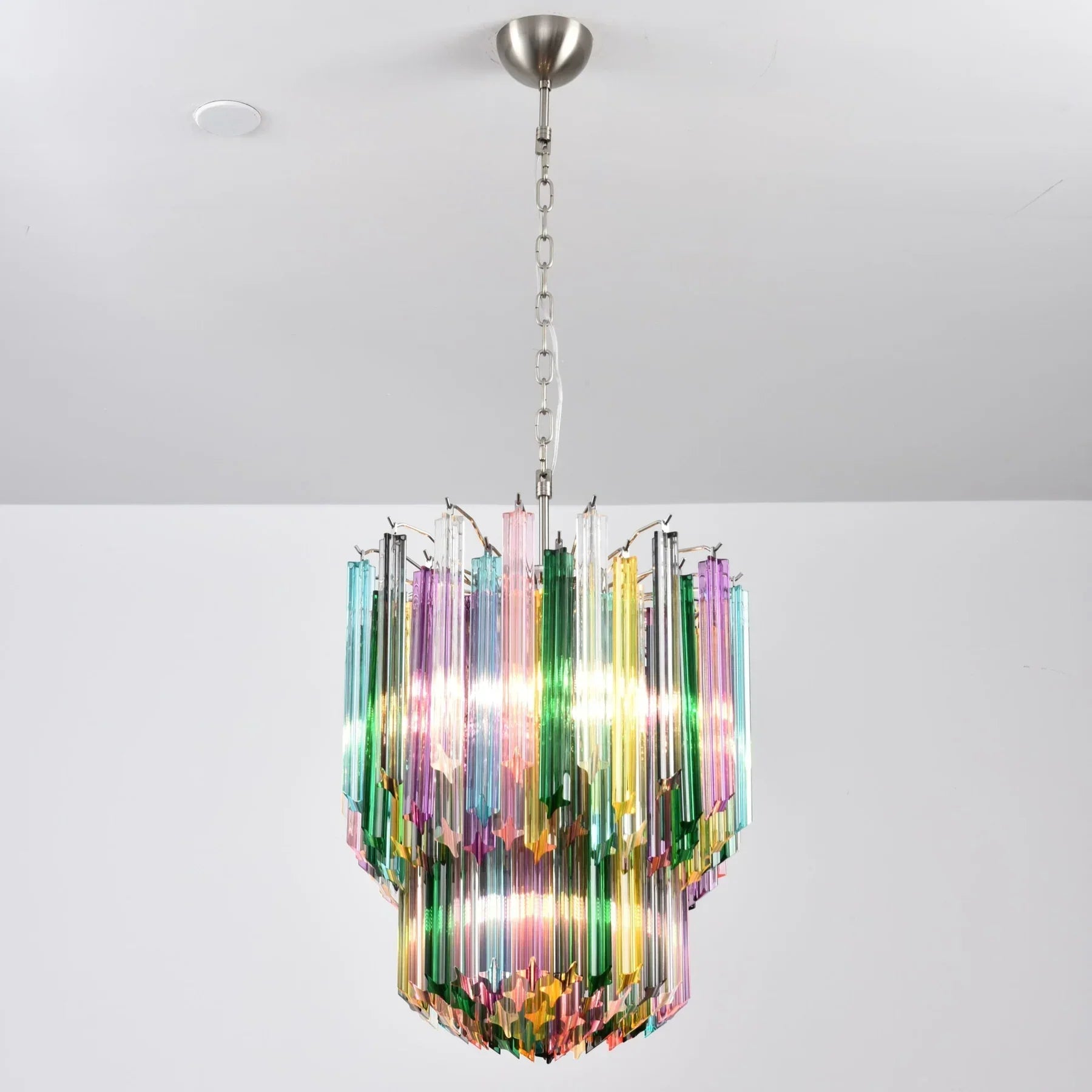 Prismatic Murano Colorful Chandelier