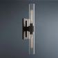 Ravelle Gold Modern Wall Sconce Glass Shaded Linear Modern Wall