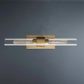Ravelle Gold Modern Wall Sconce Glass Shaded Linear Modern Wall