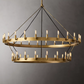 Camino Vintage Filament Two-Tier Round Chandelier 71"