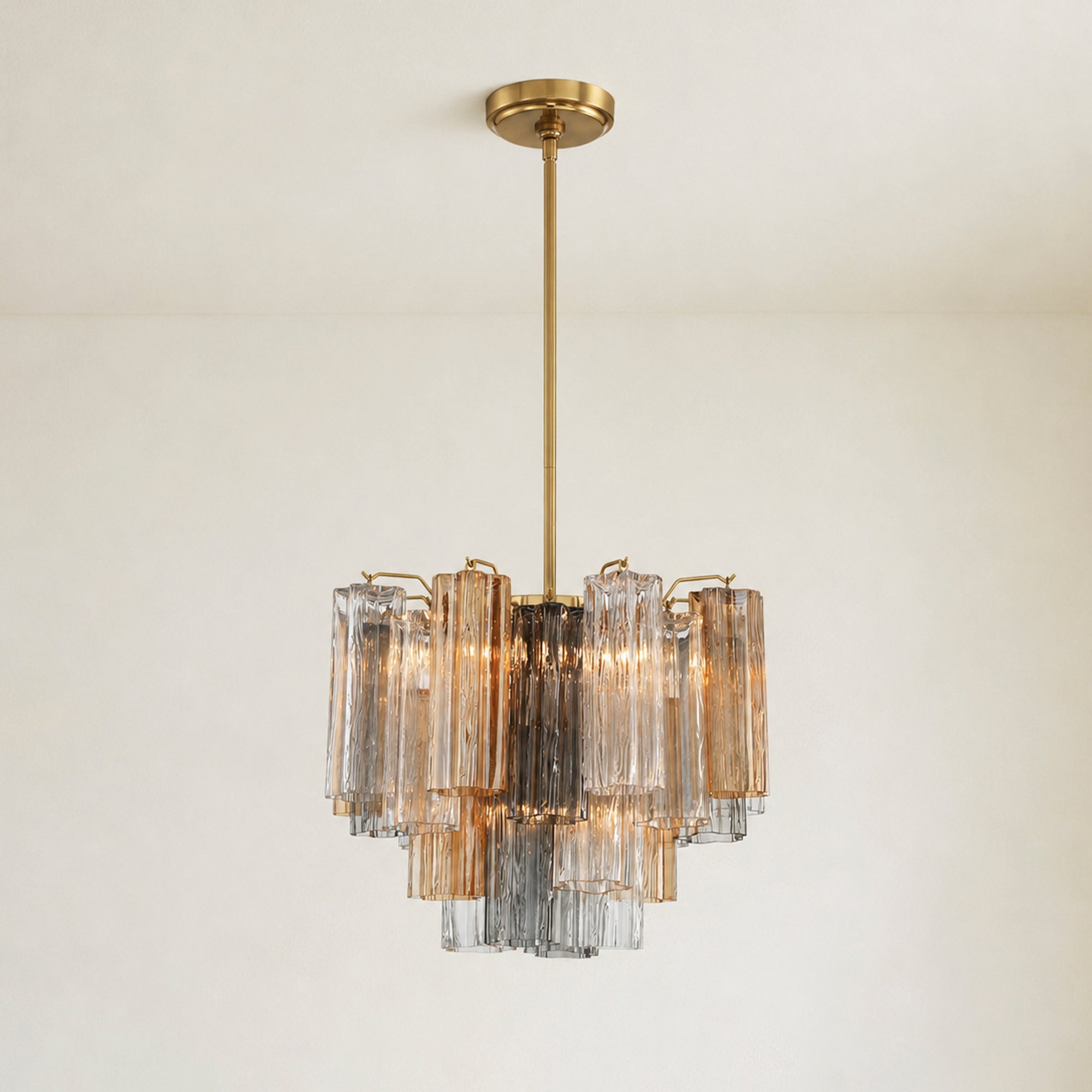 Addis Glass Chandelier by Meetlighting