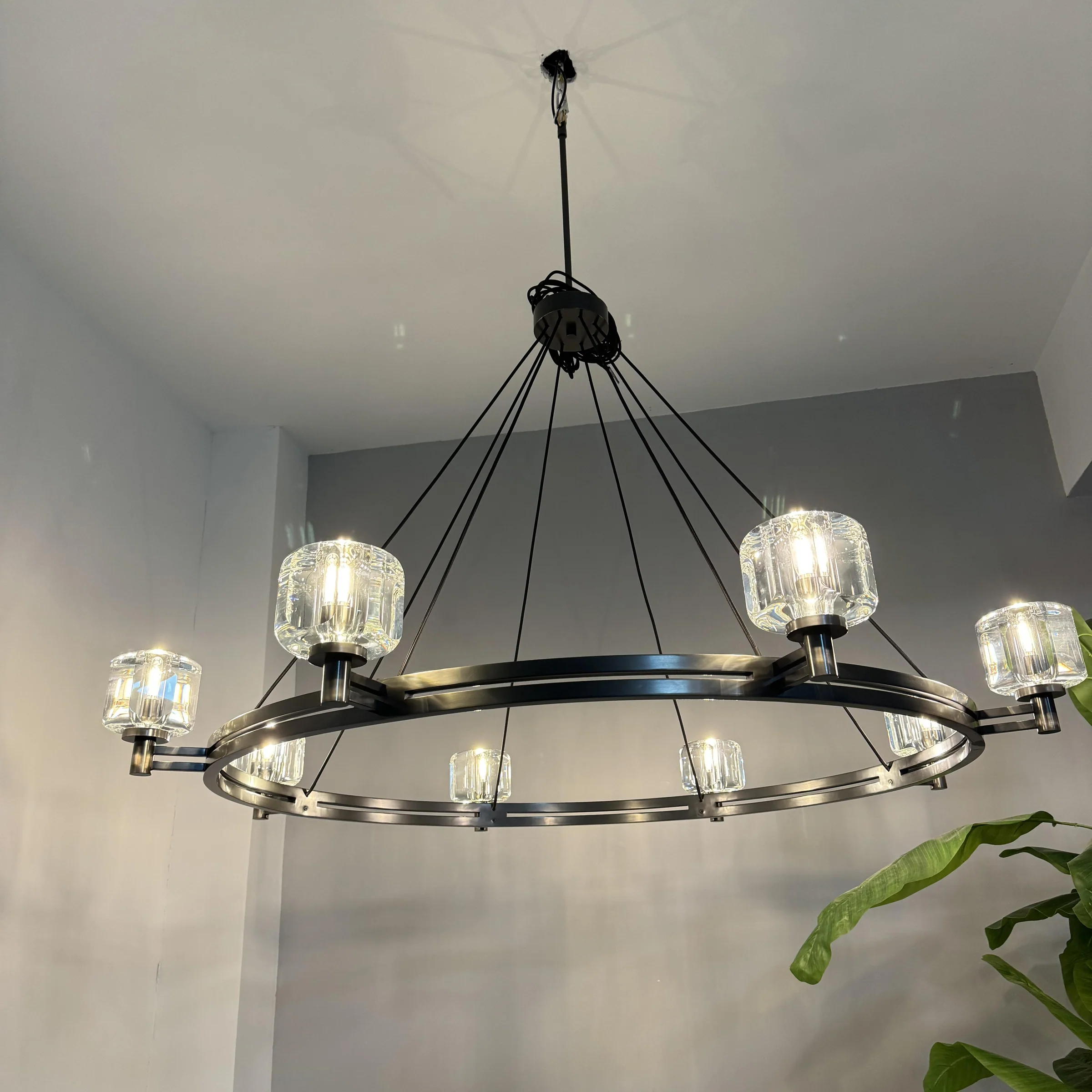 Demart Double Round Chandelier 48"-MEET LIGHTING