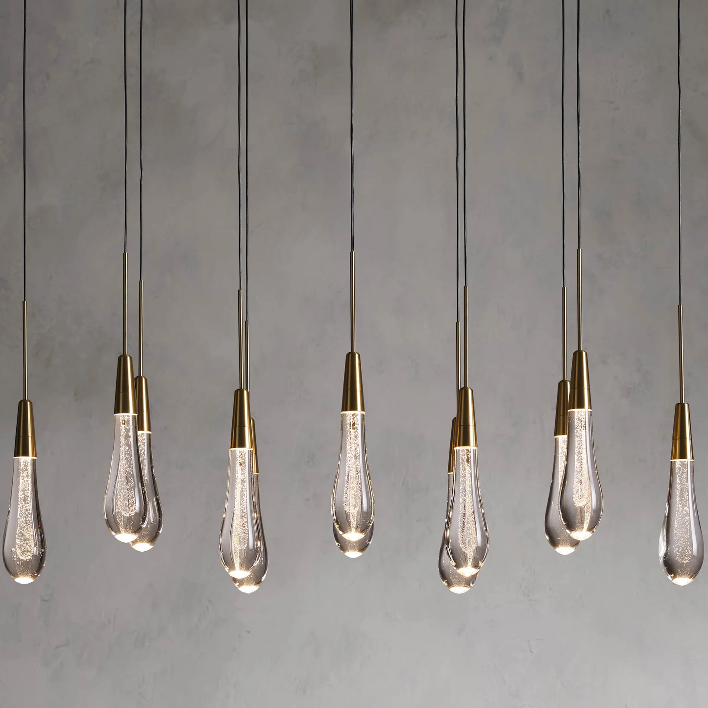 Modern Soltaire 37" Linear Chandelier