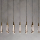 SOLITAIRE LINEAR MODERN CHANDELIER 37"W