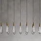 SOLITAIRE LINEAR MODERN CHANDELIER 37"W