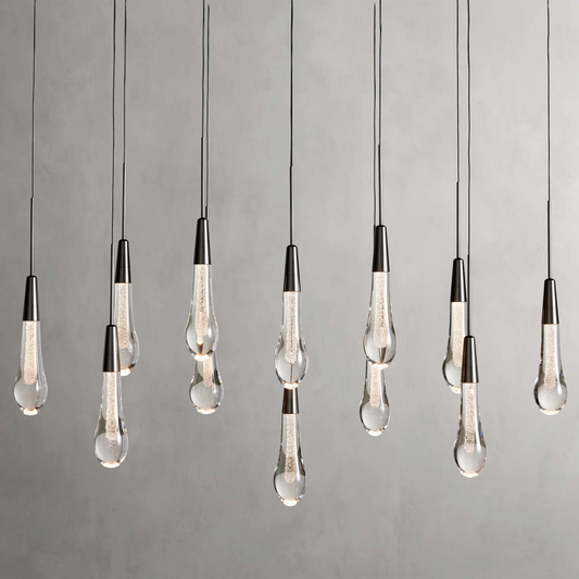 Modern Soltaire 37" Linear Chandelier