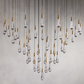 SOLITAIRE ROUND CHANDELIER 58"D