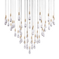 SOLITAIRE ROUND CHANDELIER 58"D