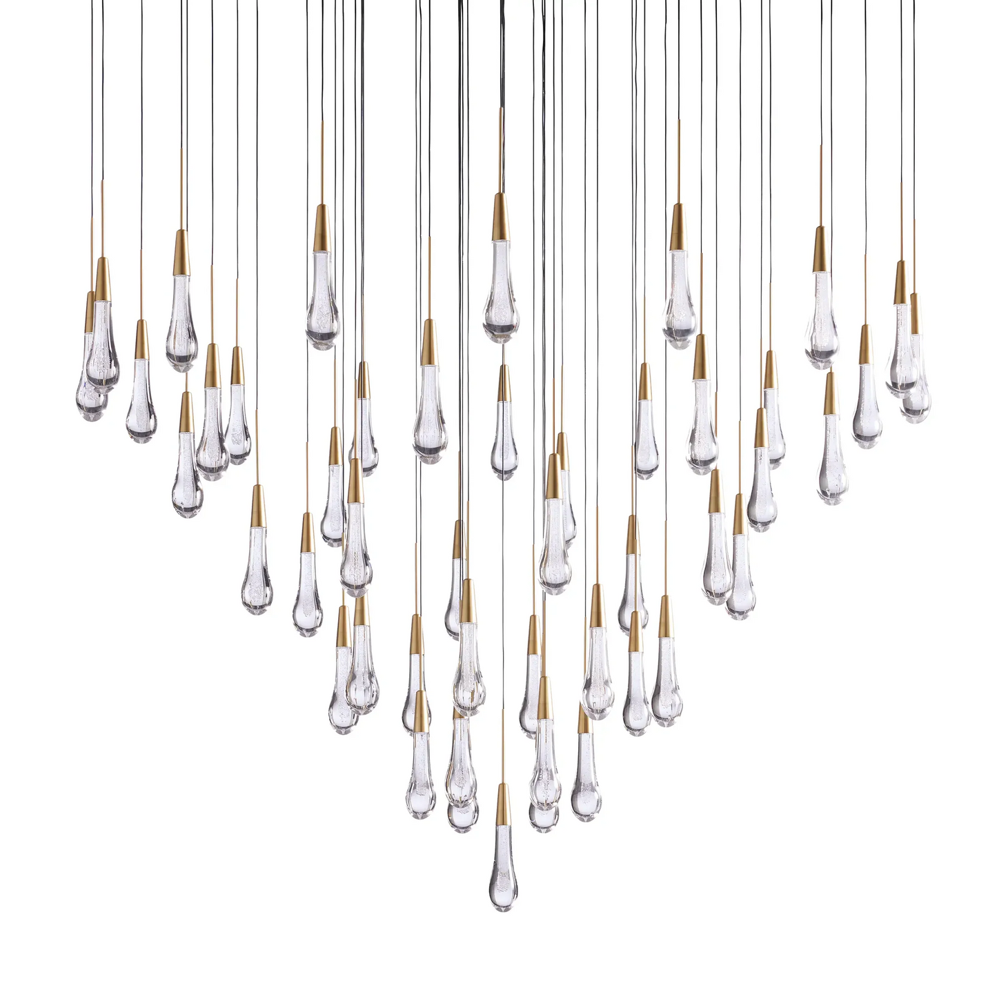 SOLITAIRE ROUND CHANDELIER 58"D