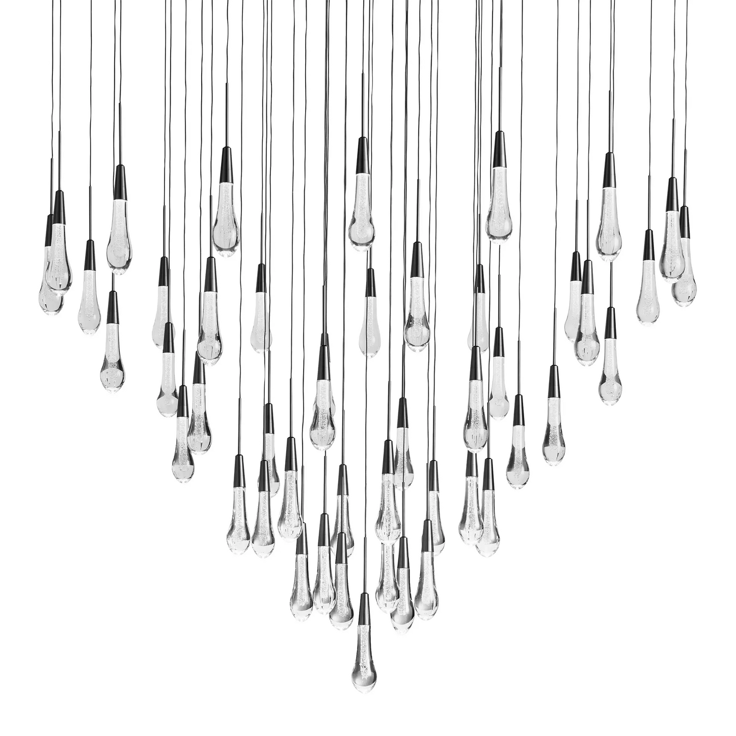 SOLITAIRE ROUND CHANDELIER 58"D