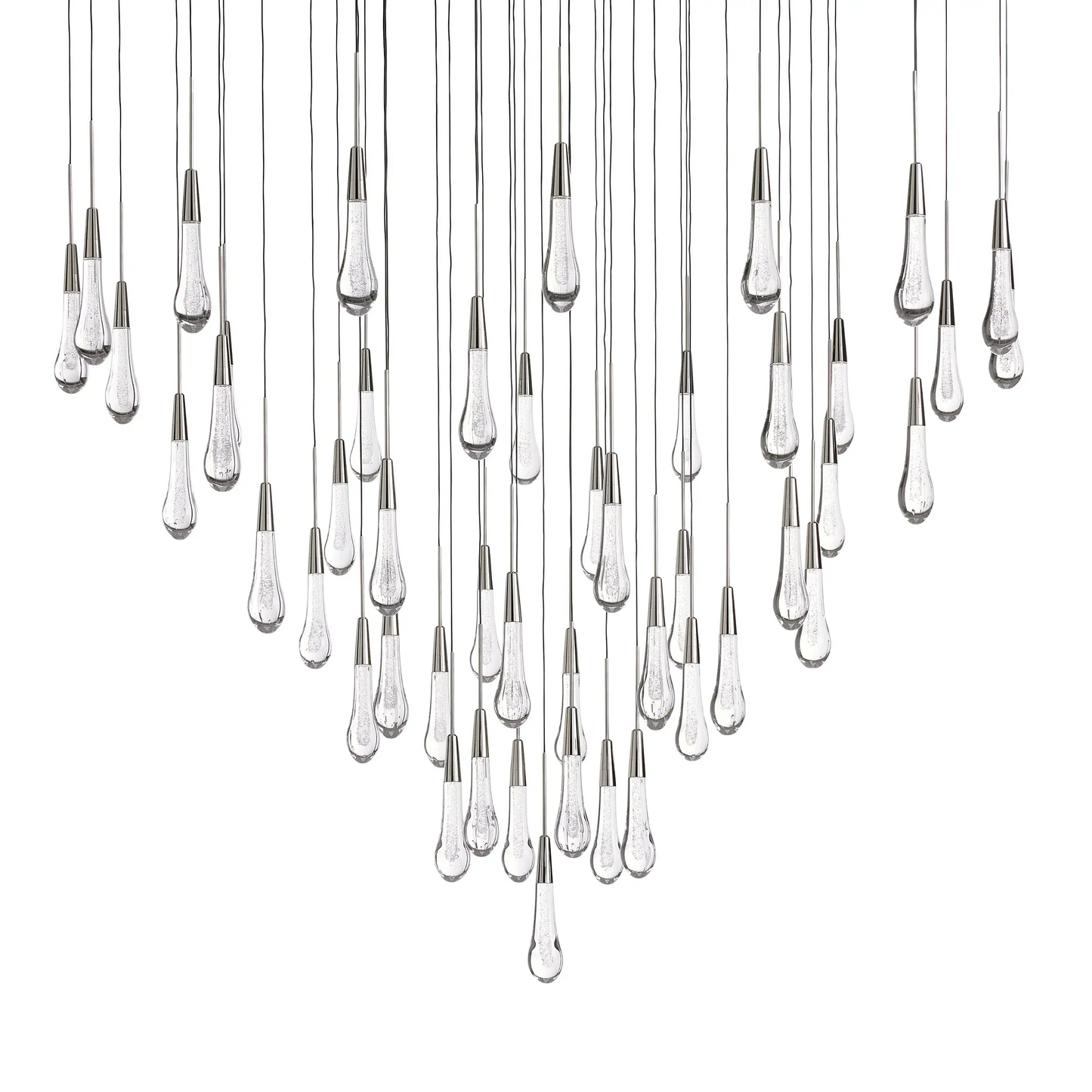 SOLITAIRE ROUND CHANDELIER 58"D