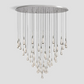 SOLITAIRE ROUND CHANDELIER 58"D