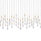 SOLITAIRE LINEAR CHANDELIER 70W (CUSTOMIZE DROP 20)