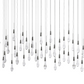 SOLITAIRE LINEAR CHANDELIER 70W (CUSTOMIZE DROP 20)