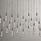 SOLITAIRE LINEAR CHANDELIER 70"W 50"W