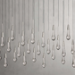 SOLITAIRE LINEAR CHANDELIER 70"W 50"W