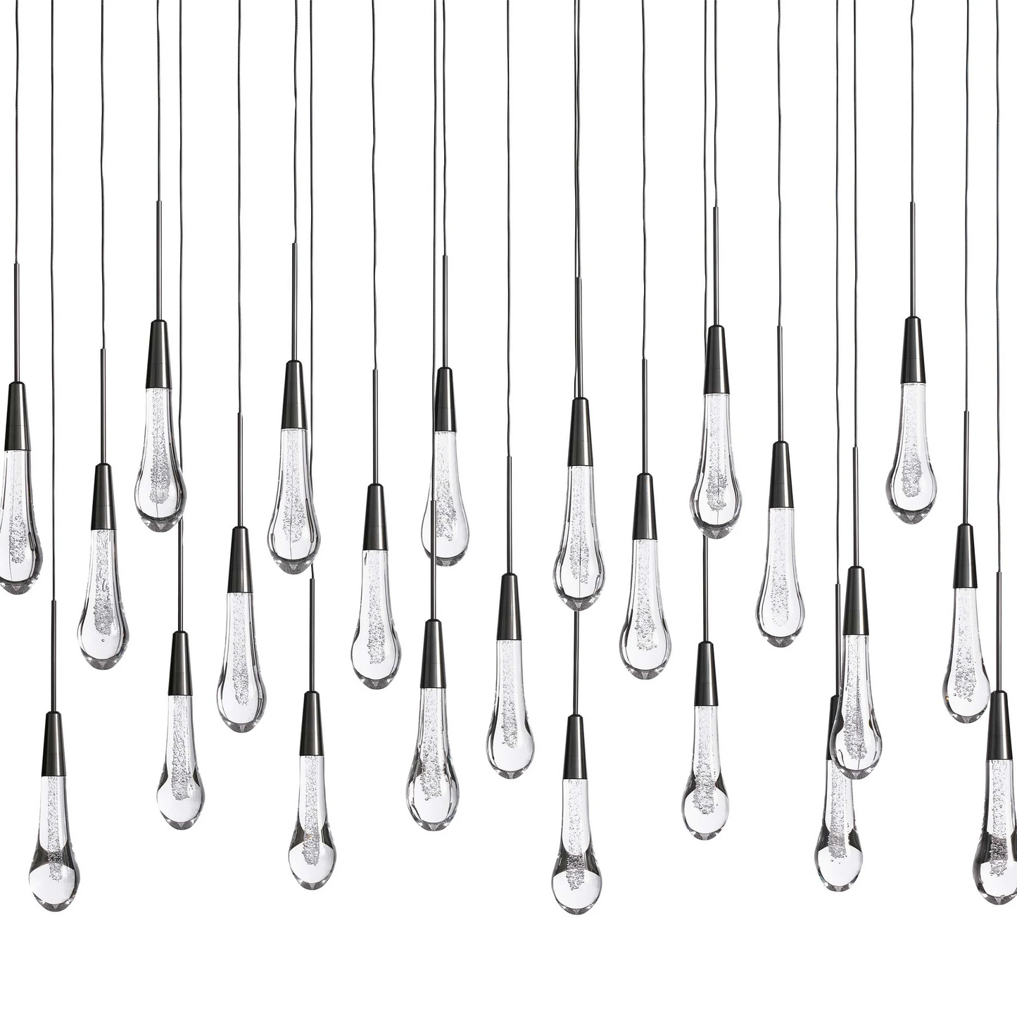 SOLITAIRE LINEAR CHANDELIER 70"W 50"W