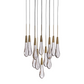 SOLITAIRE ROUND CHANDELIER 17"W 24"W 36“W