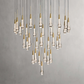 SOLITAIRE ROUND CHANDELIER 17"W 24"W 36“W