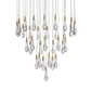 SOLITAIRE ROUND CHANDELIER 17"W 24"W 36“W