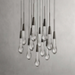 SOLITAIRE ROUND CHANDELIER 17"W 24"W 36“W