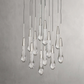 SOLITAIRE ROUND CHANDELIER 17"W 24"W 36“W