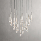 SOLITAIRE ROUND CHANDELIER 17"W 24"W 36“W