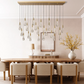 Modern Soltaire 37" Linear Chandelier