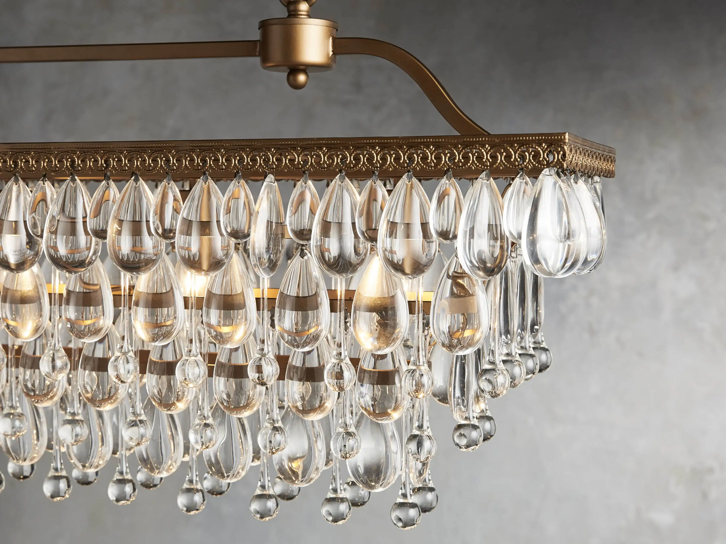 Anabella Rectangular Crystal Chandelier