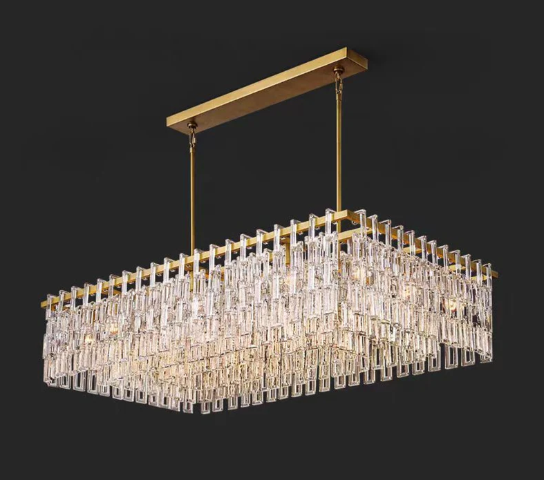 Marignan Rectangle Chandelier-MEET LIGHTING