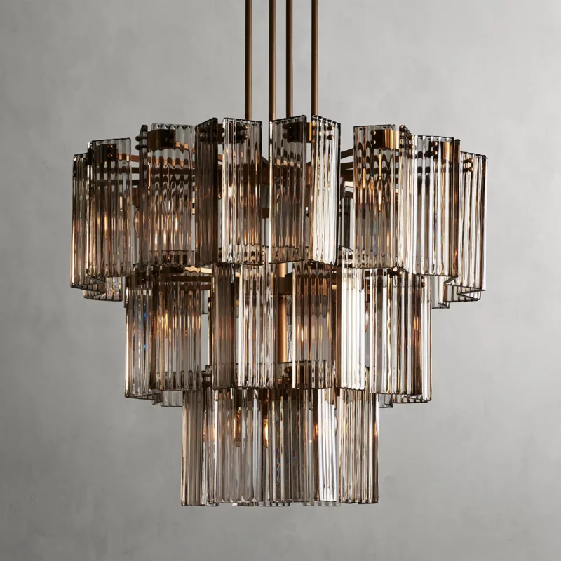 Delsie Round Chandelier-MEET LIGHTING